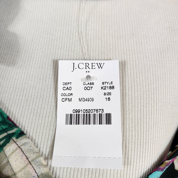 J CREW Floral Ruffle Sleeve Top (16) - Picture 5 of 7